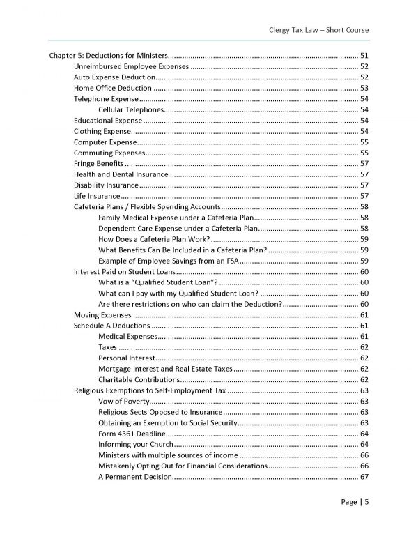 2020-2021 Clergy Tax Law Short-Course - PDF Download - Image 6