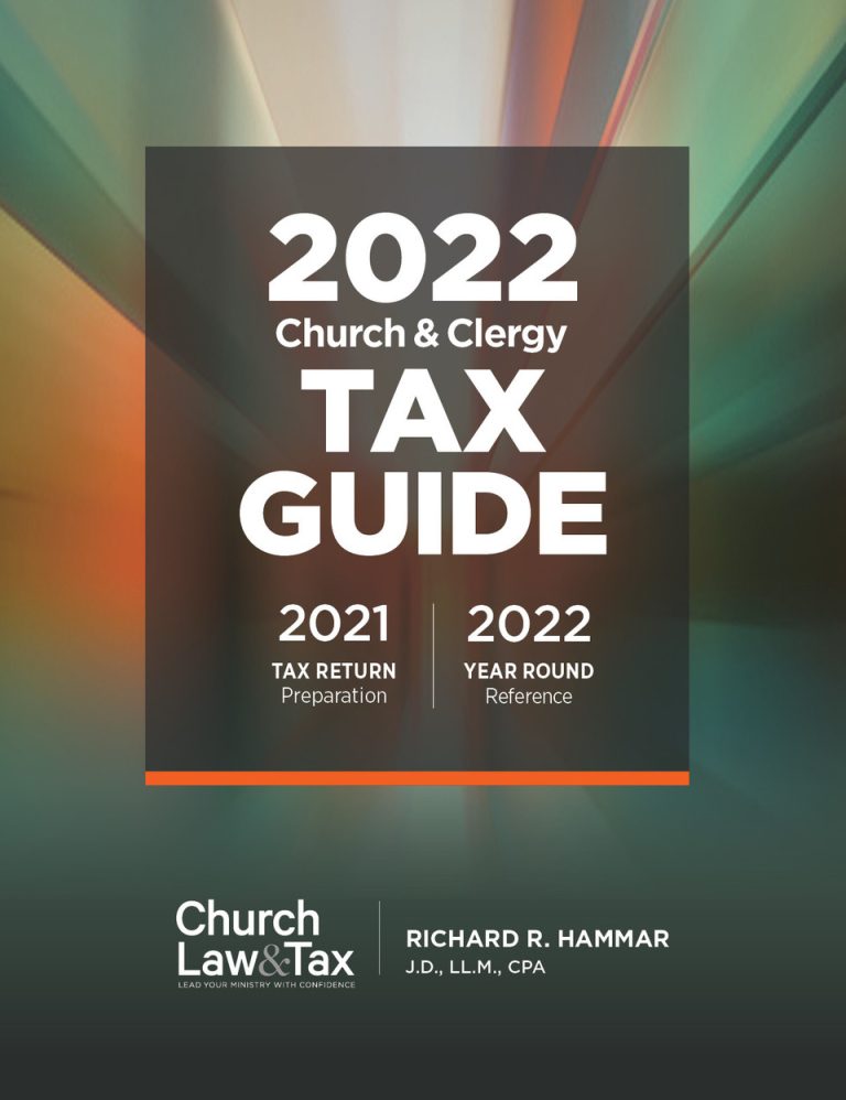 2022 Church Clergy Tax Guide Clergy Financial Resources