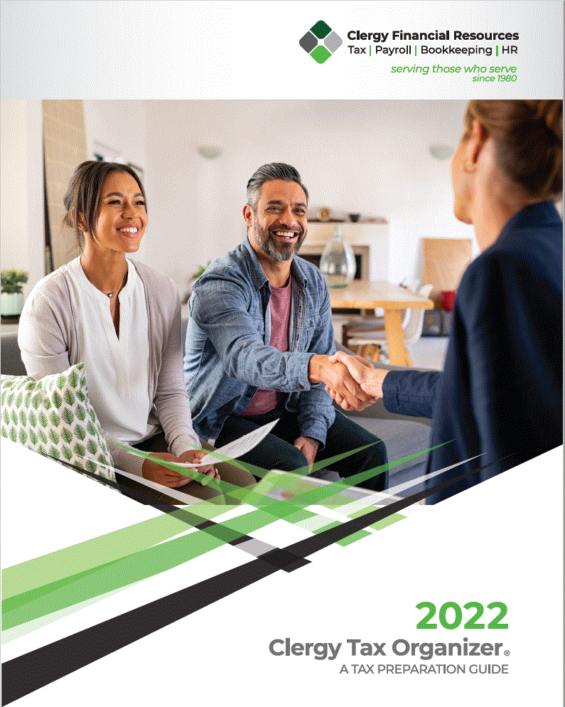 2022 Clergy Tax Organizer Booklet - Standard Delivery