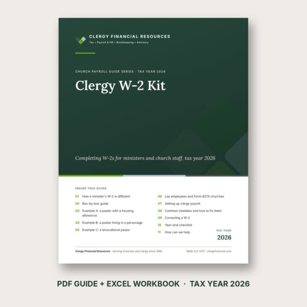 Clergy W-2 Kit (2026 Tax Year)